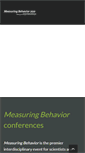 Mobile Screenshot of measuringbehavior.org