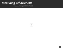 Tablet Screenshot of measuringbehavior.org